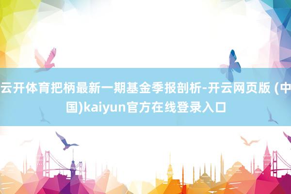 云开体育把柄最新一期基金季报剖析-开云网页版 (中国)kaiyun官方在线登录入口